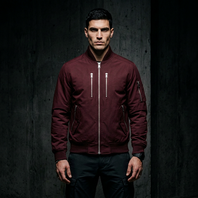 The Phantom Bomber — Burgundy colorway