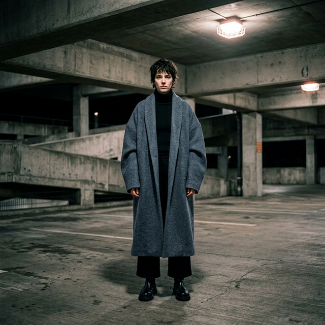 The Sovereign Overcoat — Slate colorway